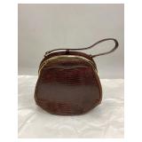 Vintage B.B.andB. Travel Goods Leather Handbag