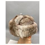 Genuine Rabbit Fur Ushanka/Russian Trapper Hat