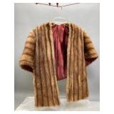 Possibly Genuine Mink Fur Capelet Wrap