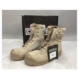 Dakota 8 Inch Tan Boots with Zipper