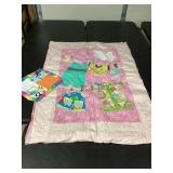 Handmade Baby Quilt & Burp Cloth