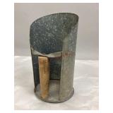 Vintage Galvanized Metal Feed/Grain Scoop