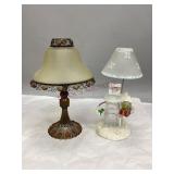 Two Decorative Tea Light Lamps