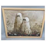 Ghosts in a Field Framed Print on Canvas