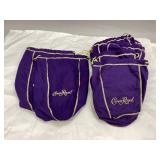 Collection of Purple Crown Royal Bags