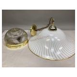 Art Deco Metallic Plastic Light Pendant & More