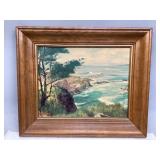 Framed Lithograph "Shelter Cove" By Bradbury