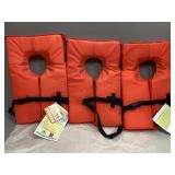 Three Life Jackets