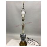 MCM Ceramic Black & White Striped Lamp