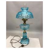 Vintage Fenton "Moon & Stars" Pattern Table Lamp