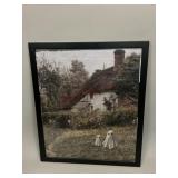 Ghosts at a Cottage Framed Print on Canvas