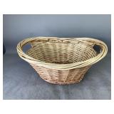 Woven Wooden Laundry Basket