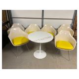 MCM Table and Six Burke Inc. Chairs