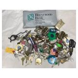 Large Assortment of Keys & Keychains & More