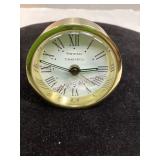 Vintage Tiffany & Co. Portfolio Brass Desk Clock
