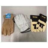 Three Pairs of Work Gloves