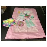 Handmade Baby Girlï¿½s Quilt & Burp Cloth