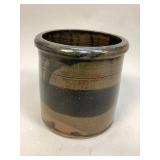 Two-Tone Glazed Stoneware Crock