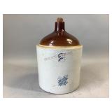 2 Gallon Stoneware Jug with Maple Leaf