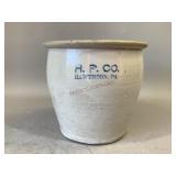 H.P. Co. Hawthorn, Pa Stoneware Crock