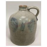 Stoneware Jug with Cobalt Butterfly