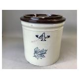 4 Gallon Western Stoneware Co. Crock and Lid