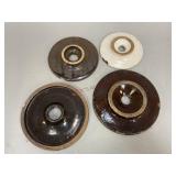 Stoneware Butter Churn Lids
