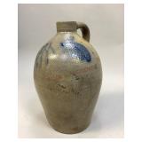 Vintage Cobalt Blue Stoneware Jug