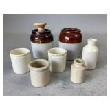Miniature Stoneware Crocks