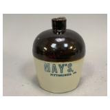 May's Pittsburgh PA Stoneware Jug
