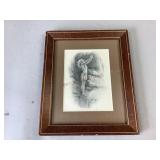 Framed Native American Print by Harrison Fisher