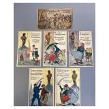 Vintage Manneken Pis Statue Souvenir Postcards