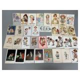 Vintage Artist Signed Postcards