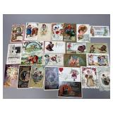 Assorted Thanksgiving & Valentines Postcards