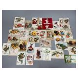 Artist Signed Holiday Postcards