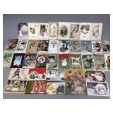 Assorted New Year Postcards- Some Foreign