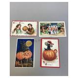 Assorted Vintage Halloween Postcards