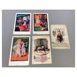 Cherub & Kewpie Angel Vintage Postcards