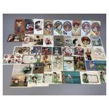 Assorted Artist Signed Postcards & More