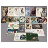 Assorted Christmas & New Year Postcards