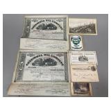Oil Company Shares Bonds, and Ephemera