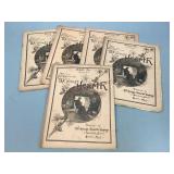 Five Antique "The Cottage Hearth" Booklets