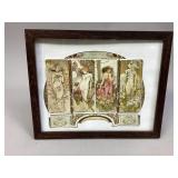 Framed Art Nouveau Titled "The Flowers"