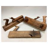 Three Ohio Tool Co. Wooden Hand Planes