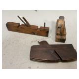 Three Various Small Wood Planes