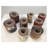 Assorted Rolls of Sandpaper-Sizes & Grits