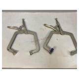 Two Irwin Vise-Grip Locking C-Clamps