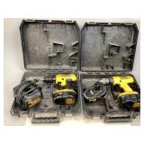 Two Dewalt Cordless Drills