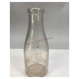 Vintage Tony Logut Glass Milk Bottle
