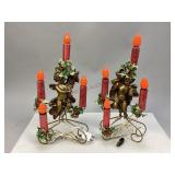 Set of 2 Electrified Candelabras
